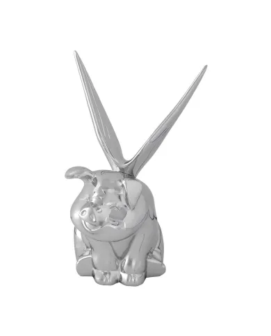 GG48200 - CR. SMILING PIG W/BOLT-ON WINGS HOOD ORNAMENT