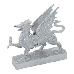 GG48320 - CR. FLYING DRAGON HOOD ORNAMENT 5-1/4" X 1-9/16" X 4-3/4"