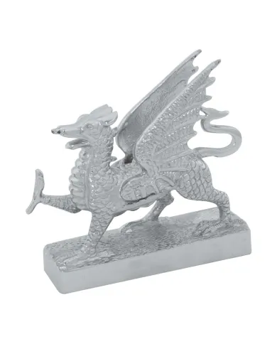 GG48320 - CR. FLYING DRAGON HOOD ORNAMENT 5-1/4" X 1-9/16" X 4-3/4"