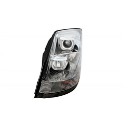 UP31263-Chrome Projection Headlight With White LED Light Bar For 2003-2017 Volvo VN/VNL - Driver