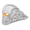 GG48370 - CR. FLAME SKULL HOOD ORNAMENT W/ 194 BULB LIGHTED FRONT
