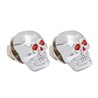 GG50550 - CR. DIE CAST SKULL HEAD LICENSE PLATE FASTENERS
