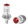 GG50855 - CR. ALUM. LICENSE PLATE BOLT W/RED CRYSTAL