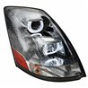 UP31264-Chrome Projection Headlight With White LED Light Bar For 2003-2017 Volvo VN/VNL - Passenger