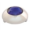GG51981 - CR. PLASTIC 1-1/16" O.D. BUTTON COVER W/BLUE CRYSTAL FOR KW