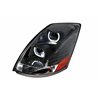 UP31268-Blackout Projection Headlight With White LED Light Bar For 2003-2017 Volvo VN/VNL - Driver