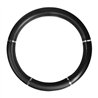 GG54012 - 18" DELUXE STEERING WHEEL CVR FULL BLACK W/ CHROME TRIM