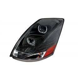 UP31268-Blackout Projection Headlight With White LED Light Bar For 2003-2017 Volvo VN/VNL - Driver