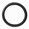 GG54016 - 18" DELUXE STEERING WHEEL CVR FULL BLACK CROSS GRIDS