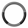GG54019 - 18" DELUXE STEERING WHEEL CVR GRAY & BLACK W/ HAND GRIPS