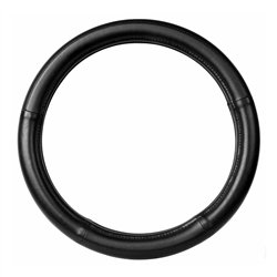 GG54026 - 20" DELUXE STEERING WHEEL CVR BLACK W/ BLACK STITCHING