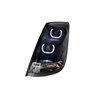 UP31268-Blackout Projection Headlight With White LED Light Bar For 2003-2017 Volvo VN/VNL - Driver