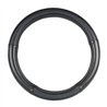 GG54031 - 18" DELUXE STEERING WHEEL CVR FULL BLACK W/ BLUE STITCHING