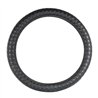 GG54032 - 18" DELUXE STEERING WHEEL CVR FULL BLACK CRISS CROSS