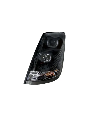 UP31268-Blackout Projection Headlight With White LED Light Bar For 2003-2017 Volvo VN/VNL - Driver