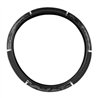 GG54042 - 18" STEERING WHEEL COVER BLACK WOOD W/BLACK HAND GRIPS