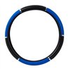 GG54045 - 18" STEERING WHEEL COVER BLUE W/ BLACK HAND GRIPS