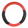 GG54053 - 18" DELUXE+ STEERING WHEEL CVR MATTE RED W/BLACK COMFORT PAD