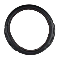 GG54054 - 18" DELUXE+ STEERING WHEEL CVR MATTE BLACK W/COMFORT PAD