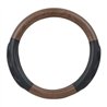 GG54057 - 18" DELUXE+ STEERING WHEEL CVR MATTE DARK WOOD W/ COMFORT