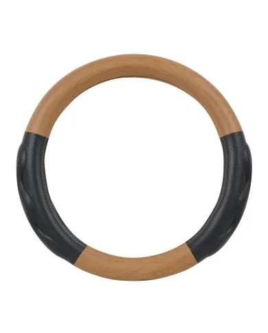 GG54058 - 18" DELUXE+ STEERING WHEEL CVR MATTE LIGHT WOOD W/ COMFORT