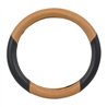 GG54061 - 18" DELUXE STEERING WHEEL CVR MATTE LIGHT WOOD & BLACK