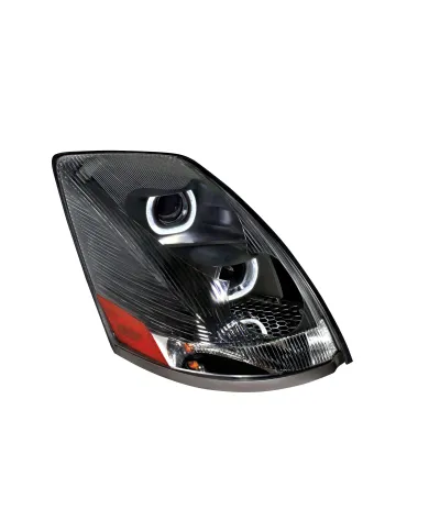UP31269-Blackout Projection Headlight With White LED Light Bar For 2003-2017 Volvo VN/VNL - Passenger