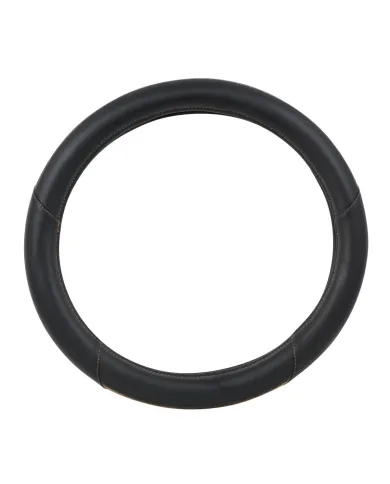 GG54063 - 18" DELUXE STEERING WHEEL CVR CENTER MATTE LIGHT WOOD &BLACK