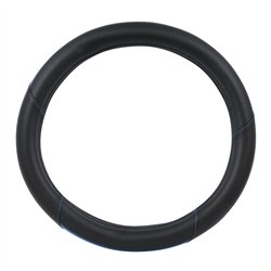 GG54064 - 18" DELUXE STEERING WHEEL CVR CENTER BLUE & BLACK