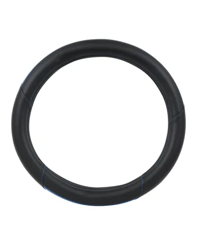 GG54064 - 18" DELUXE STEERING WHEEL CVR CENTER BLUE & BLACK