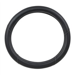 GG54066 - 18" DELUXE STEERING WHEEL CVR CENTER GRAY & BLACK