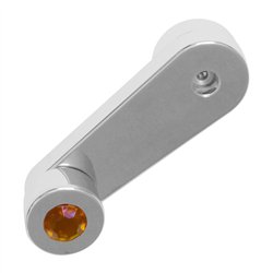 GG56181 - CR. PLASTIC WINDOW CRANK W/ AMBER JEWEL FOR FREIGHTLINER