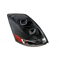 UP31269-Blackout Projection Headlight With White LED Light Bar For 2003-2017 Volvo VN/VNL - Passenger