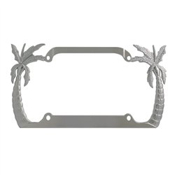 GG60250 - CR. PALM TREE LICENSE PLATE FRAME