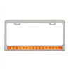 GG60450 - CR. 2 HOLES LIC. FRAME W/12" AMBER/AMBER LED & CR. PL BEZEL