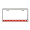 GG60452 - CR. 2 HOLES LIC. FRAME W/12" RED/RED LED & CR. PL BEZEL