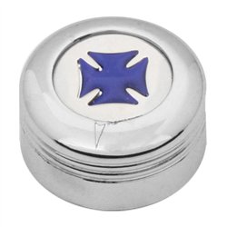 GG66951 - CR. PLASTIC A/C KNOB W/BLUE IRON CROSS FOR PETE 2005 UP