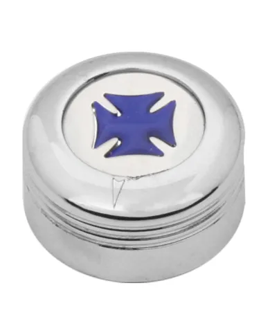 GG66951 - CR. PLASTIC A/C KNOB W/BLUE IRON CROSS FOR PETE 2005 UP