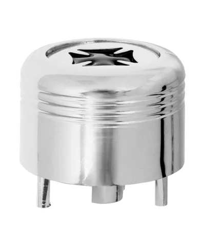 GG66960 - CR. PLASTIC A/C KNOB W/BLACK IRON CROSS FOR PETE