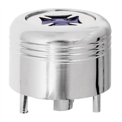 GG66961 - CR. PLASTIC A/C KNOB W/BLUE IRON CROSS FOR PETE