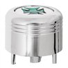 GG66963 - CR. PLASTIC A/C KNOB W/GREEN IRON CROSS FOR PETE