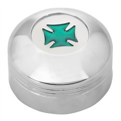 GG66973 - CR. PLASTIC A/C KNOB W/GREEN IRON CROSS FOR KW 2002 UP