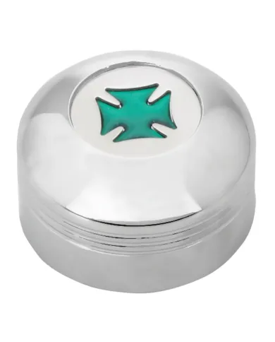 GG66973 - CR. PLASTIC A/C KNOB W/GREEN IRON CROSS FOR KW 2002 UP