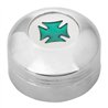 GG66973 - CR. PLASTIC A/C KNOB W/GREEN IRON CROSS FOR KW 2002 UP
