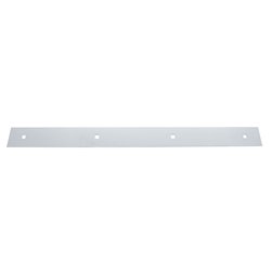 UP10404-2" X 20" Chrome Top Mud Flap Plain Plate - Bolt Thru