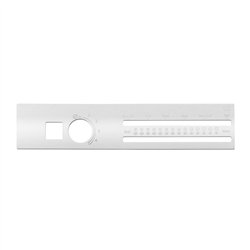 GG68403 - CR. PLASTIC HEATER BEZEL & SS PLATE W/SCREW FOR FLT