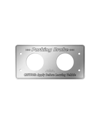GG68620 - SS PARKING BRAKE SWITCH PLATE FOR KENWORTH