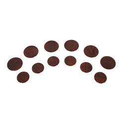 GG68952 - WOOD COLOR ROUND GAUGE PLUGS FOR KW 2006+ W & T MODEL