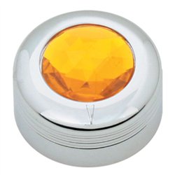 GG69030 - CR. PLASTIC A/C KNOB W/AMBER JEWEL FOR PETE 2005 UP