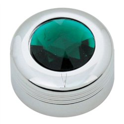 GG69033 - CR. PLASTIC A/C KNOB W/GREEN JEWEL FOR PETE 2005 UP